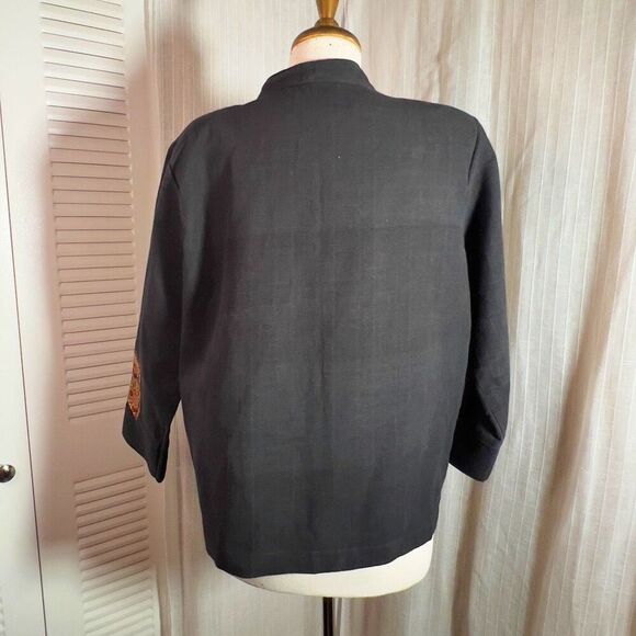 Vintage | Women’s | Jackets | L | Embroidered Beaded Black Blazer Jacket - Picture 5 of 7